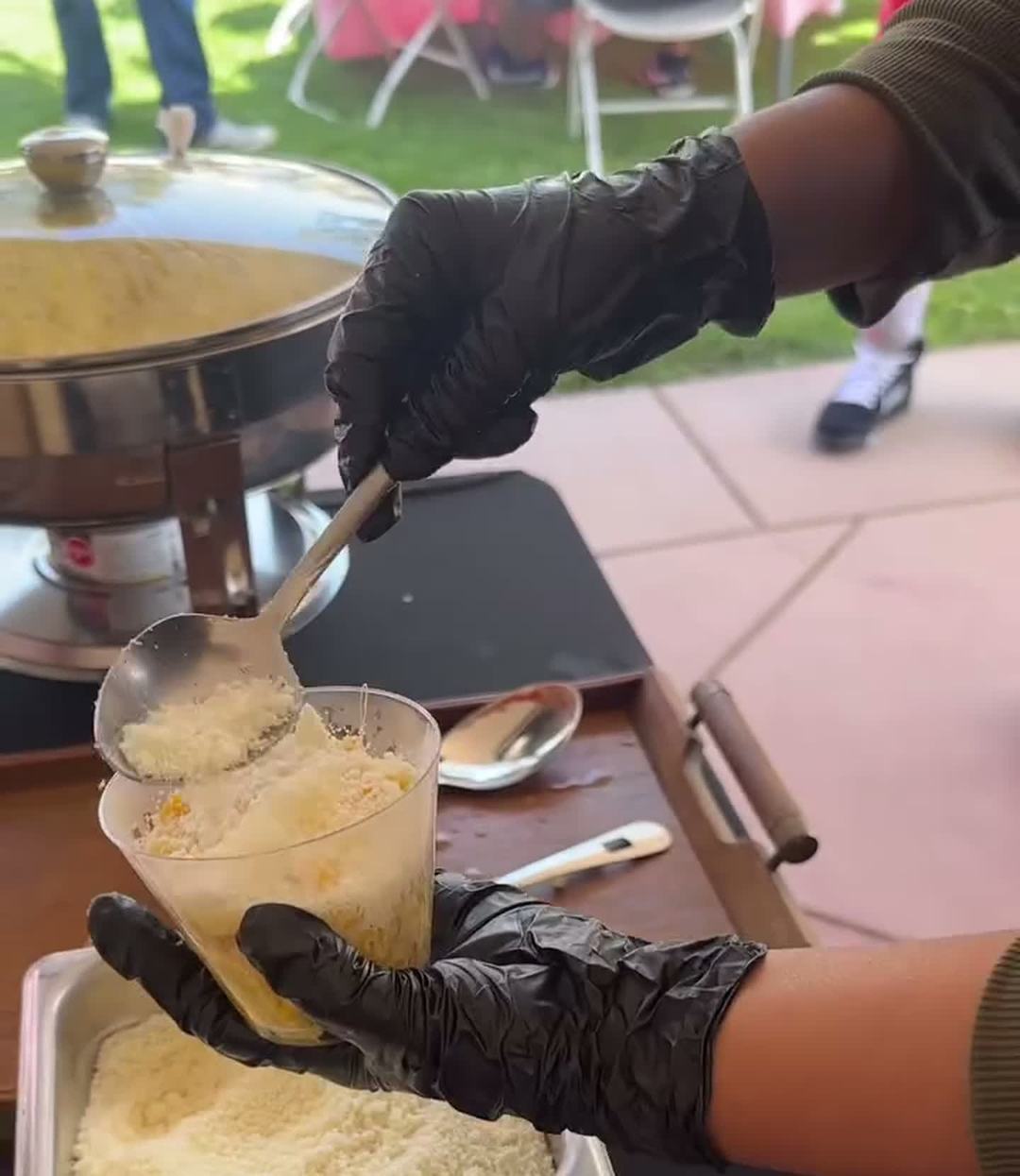 Fresh esquites corn cup